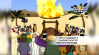 Ibrahim was thrown into the fire 